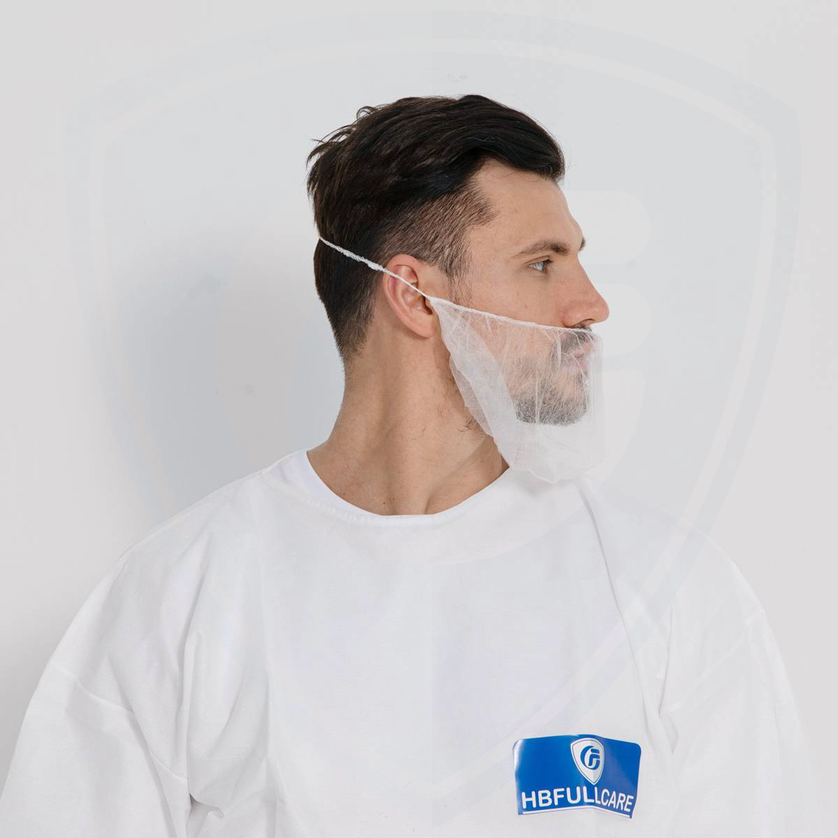Cubierta de barba desechable no tejida transpirable a prueba de polvo para Food Company