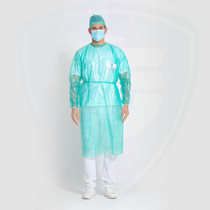 PPE Suministro de aislamiento protector desechable Bata de tela no tejida impermeable