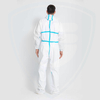 Tipo 4/5/6 Overol de protección de seguridad desechable Costuras selladas con cinta azul
