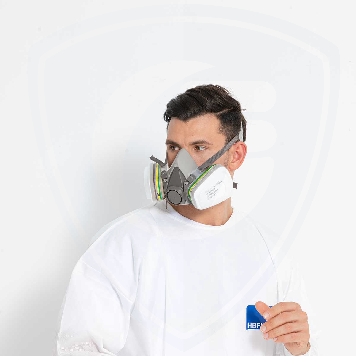 6200 Respirador reutilizable de pieza facial media para pintura química en aerosol de asbesto