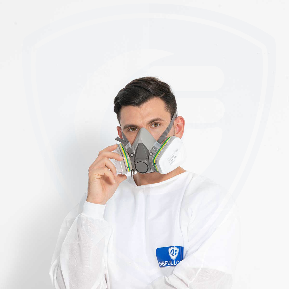 6200 Respirador reutilizable de pieza facial media para pintura química en aerosol de asbesto